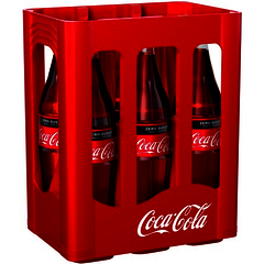 Coca Cola Zero Glasflasche 6x1,0l